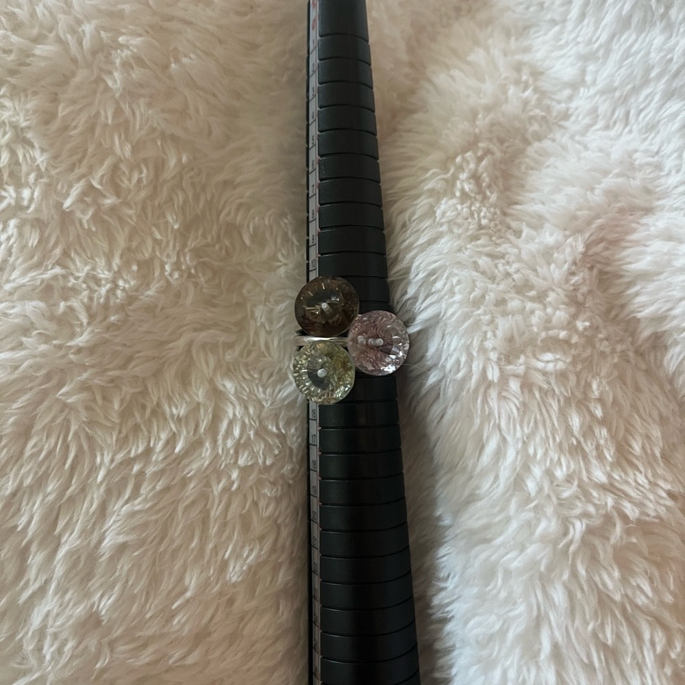 3 stone Emporio Armani ring